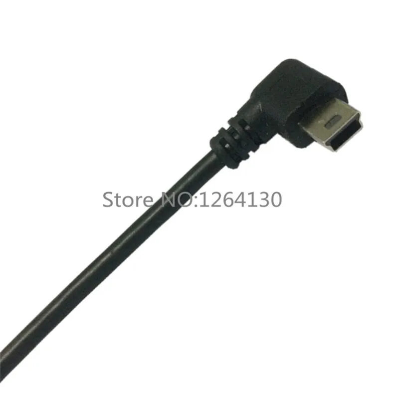 Mini usb b tipo 5pin masculino ângulo direito 90 graus para usb 2.0 cabo de dados masculino 25cm
