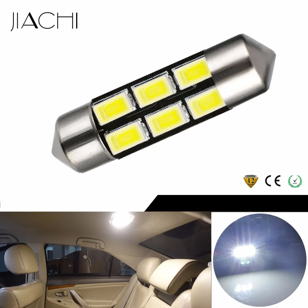 

JIACHI Factory Supply 100PCS Festoon Led Bulb 36MM 39MM 5630Chip Light-Emitting Diode Car Interior Dome Reading Lamp DC12V White