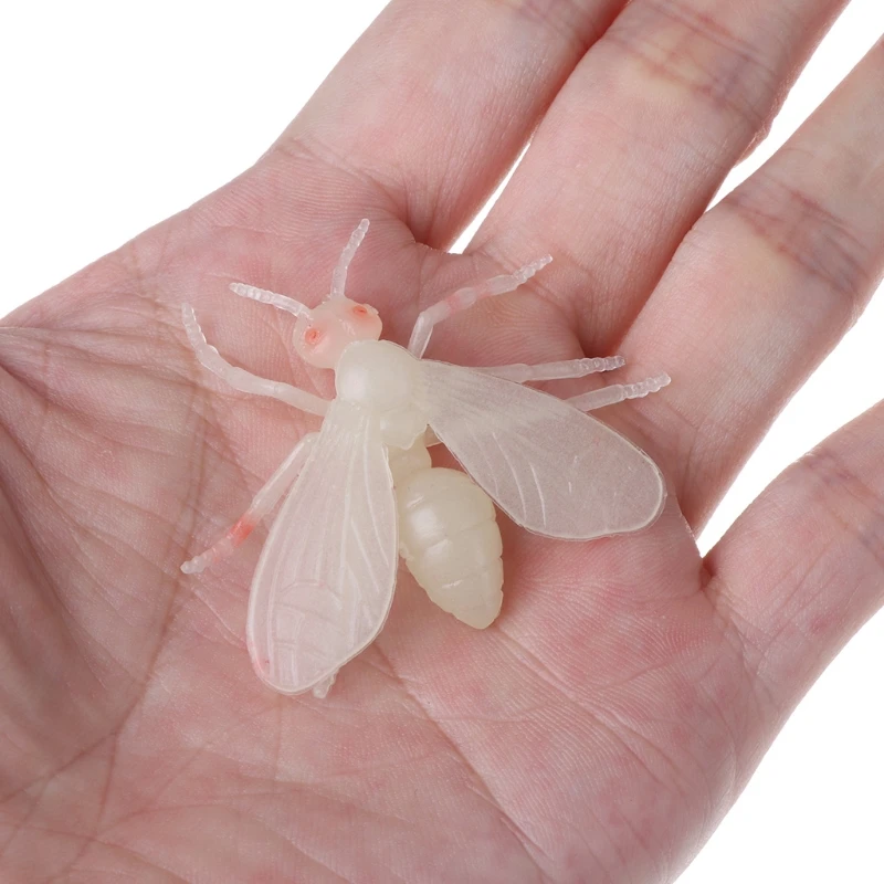 12 Stuks Creatieve Nieuwigheid Zachte Spin Insect Nacht Gloed In De Donkere Wormen Halloween Speelgoed Partij Grappen Prop Volwassenen Kinderen Lichtgevende Speelgoed