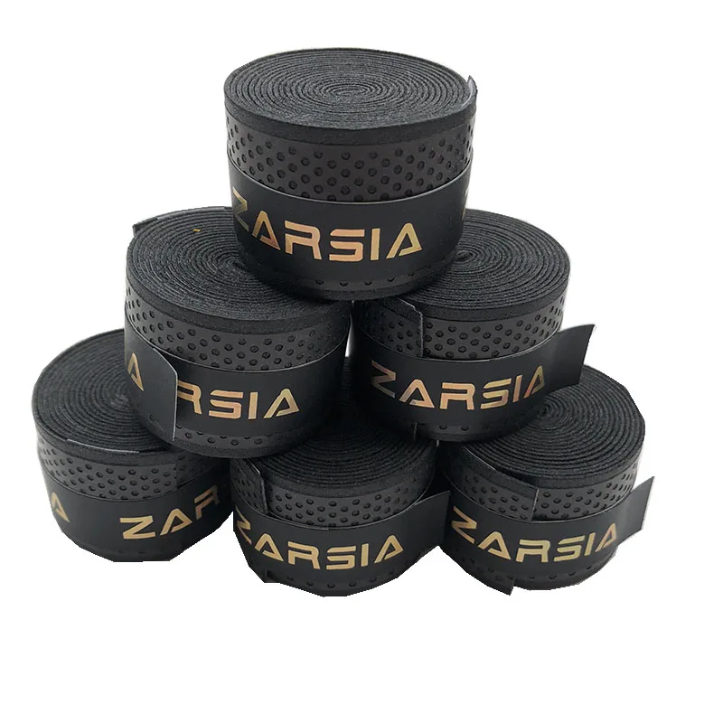 10pcs ZARSIA Free shipping Tennis Racket Grip Anti-skid Sweat embossed Badminton Grips Racquet dry feel dot Overgrips