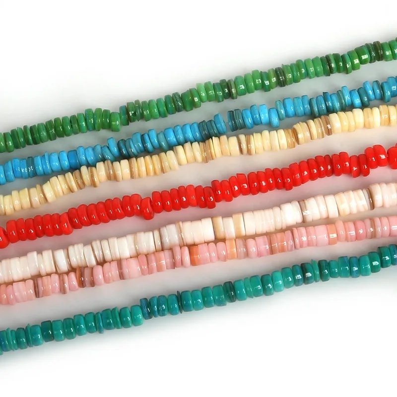 Natural Sea Shell Chip Beads 9mm Mix Color Sectable for DIY Jewelry & Craft Makings DIY Necklace Bracelet