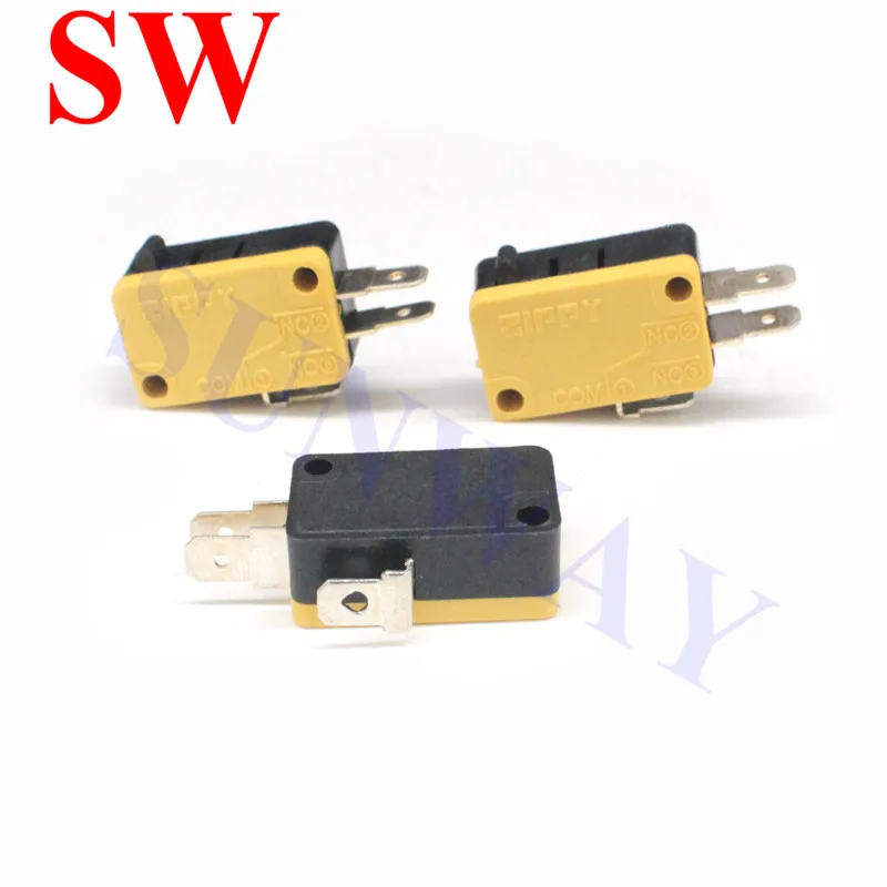 100 ชิ้น ZIPPY Microswitch 3pin micro สำหรับปุ่มกด LED ปุ่มอาเขตเกม/ตู้อุปกรณ์เสริม