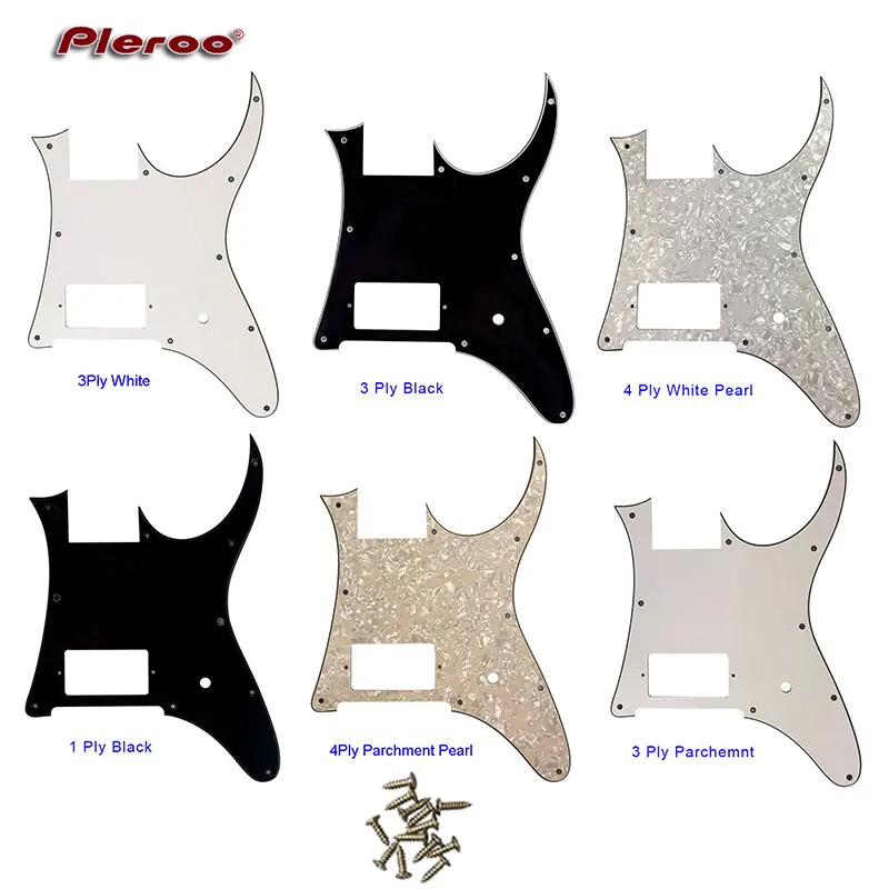 Pleroo niestandardowe części do gitary-dla MIJ Ibanez RG 350 EX gitara Pickguard puste z mostem Humbucker Pickup Scratch Plate czarny