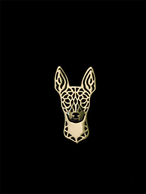 

New Design Classic Animal Rat Terrier Dog Broche Gold Silver Color Designer Brooch For Men Overwatch Gift For Friend Father