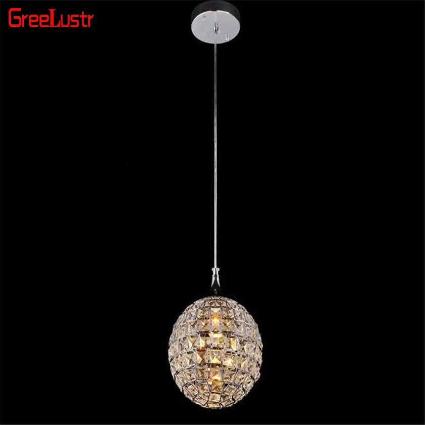 Nordic Round Crystal Ball Led Pendant Lights Hanglamp Lustres Light Fixtures for Living Room Bedroom Loft Industrial  Luminaires