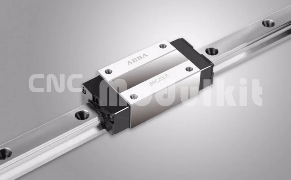 Original Taiwan Linear Rail Guide BRR20 BR20 ABBA Block BRH20 BRC20LR BRC20AO Bearing BRC20LA BRC20LR Square Flange CNC Modulkit