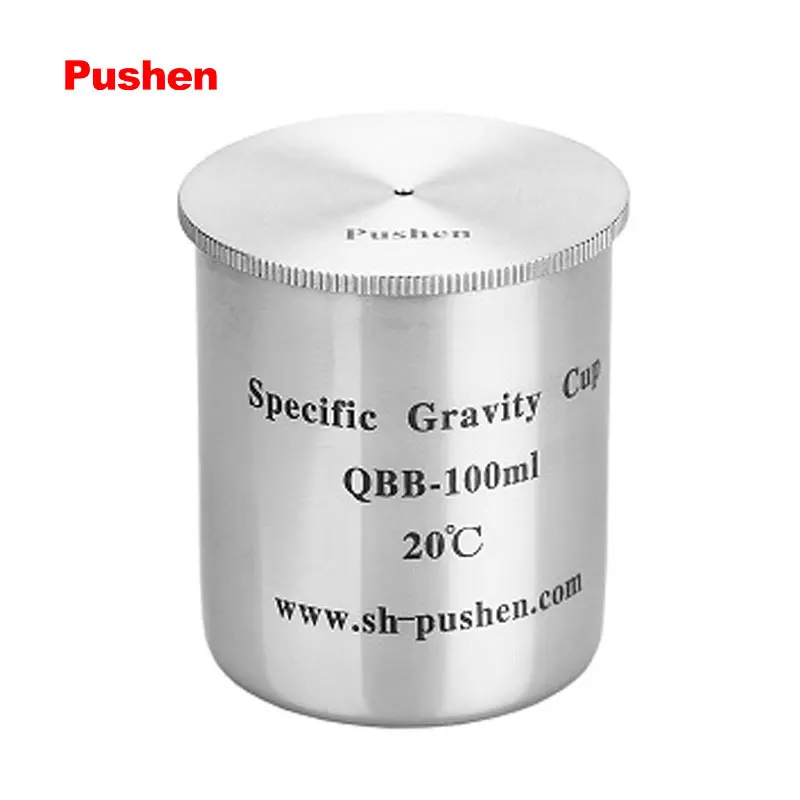 BRAND PUSHEN Paint Picnometer Pycnometer Density Specific Gravity Cups 50cc/ml 100cc/ml  Stainless steel