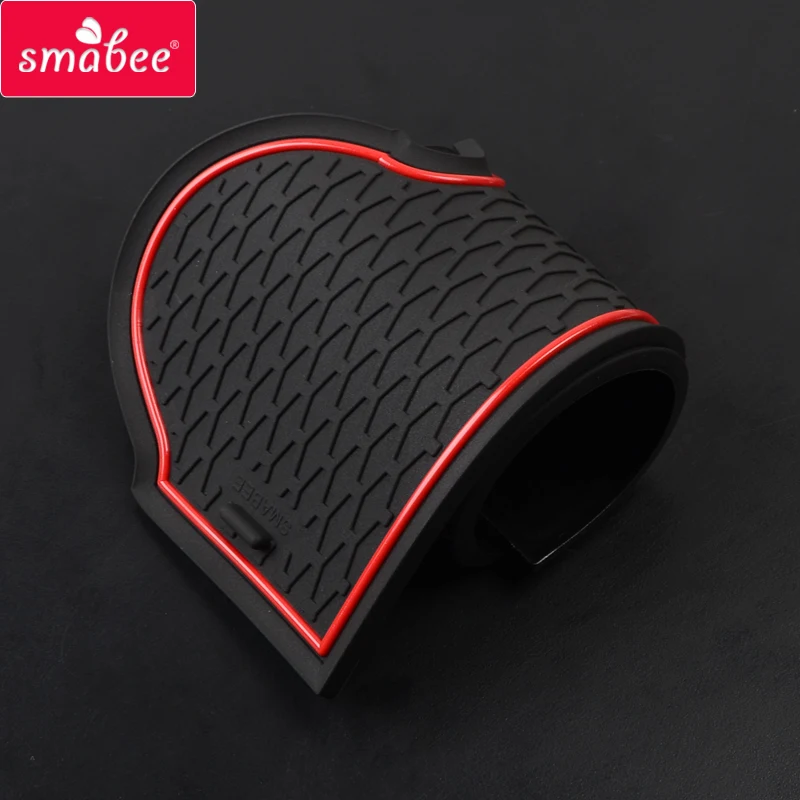 smabee Anti-Slip Gate Slot Mat Rubber Cup Coaster for Mitsubishi Lancer 2008 - 2016 Ralliart EVO X Galant Fortis EX Accessories