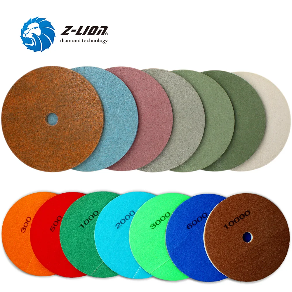 Z-LION Diamond Sponge Polishing Pad 10 Inch 250mm Nylon Fiber Wet Diamond Polish Wheel For Marble Stone Clean Buffing Disc