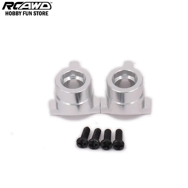 RCAWD-nudillo portador de buje de dirección delantera para coche Rc Hobby 1/10 HPI WR8 Series Flux 101208 WR80001 mecanizado CNC de aleación de aluminio