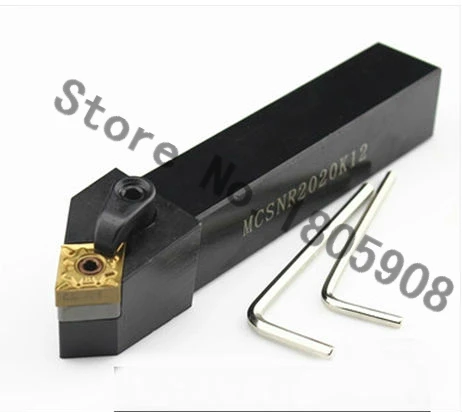 Máquinas de torno cnc de torno interno, ferramentas de corte torno 45 graus, suporte de ferramenta de giro externo 20*20*125mm