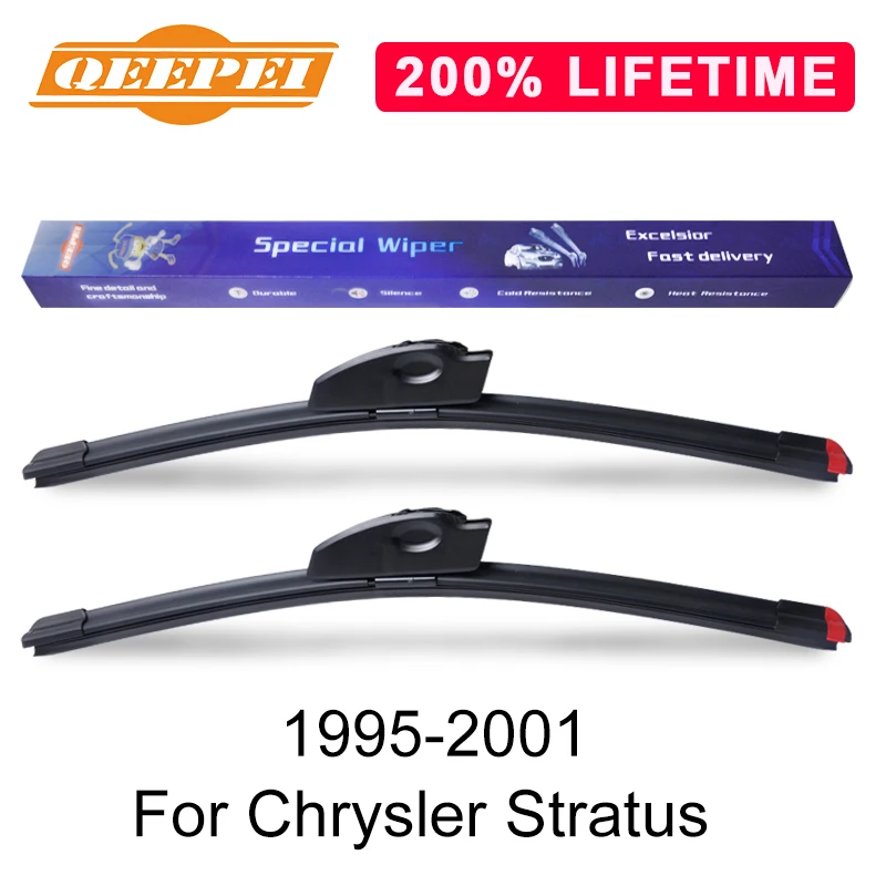 

QEEPEI Replace Wiper Blade For Chrysler Stratus 1995-2001 Silicone Rubber Windshield Windscreen Wiper Auto Car Accessories