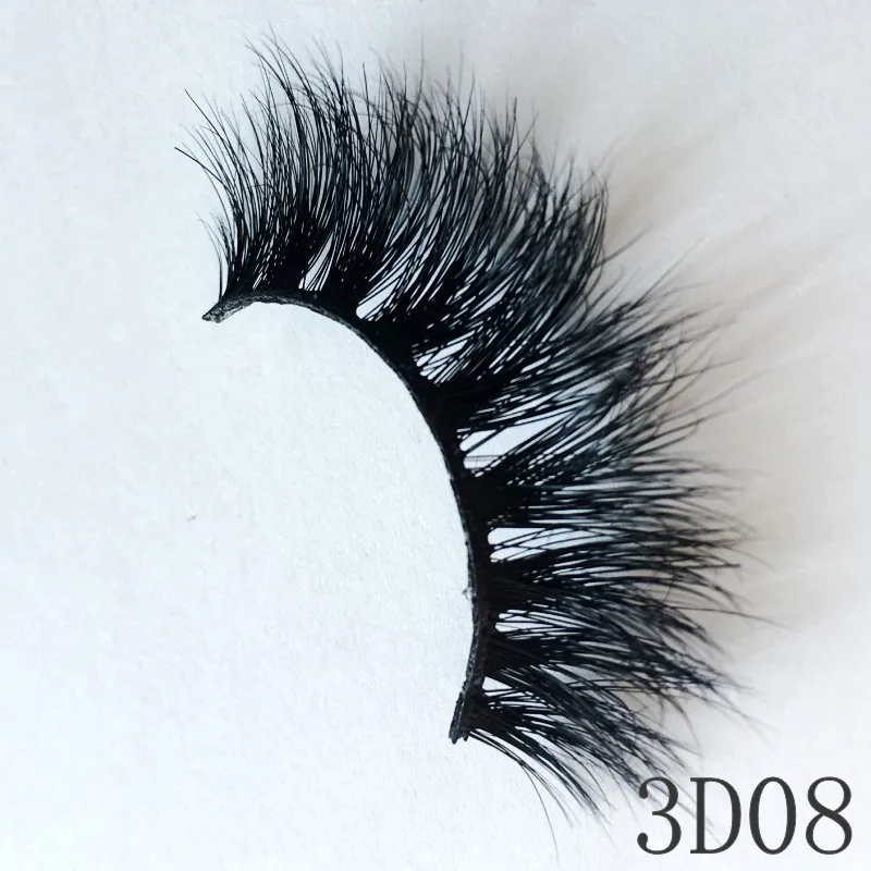 IN USA 50pairs DD Curl 10-25mm Mink Lashes 3D Mink Eyelashes Lashes Handmade Reusable Fluffy Natural Eyelashes eyelash extension