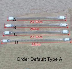 Microwave Oven Parts Halogen Heating Tube 110V 400W 24.5cm 2PCS/lot