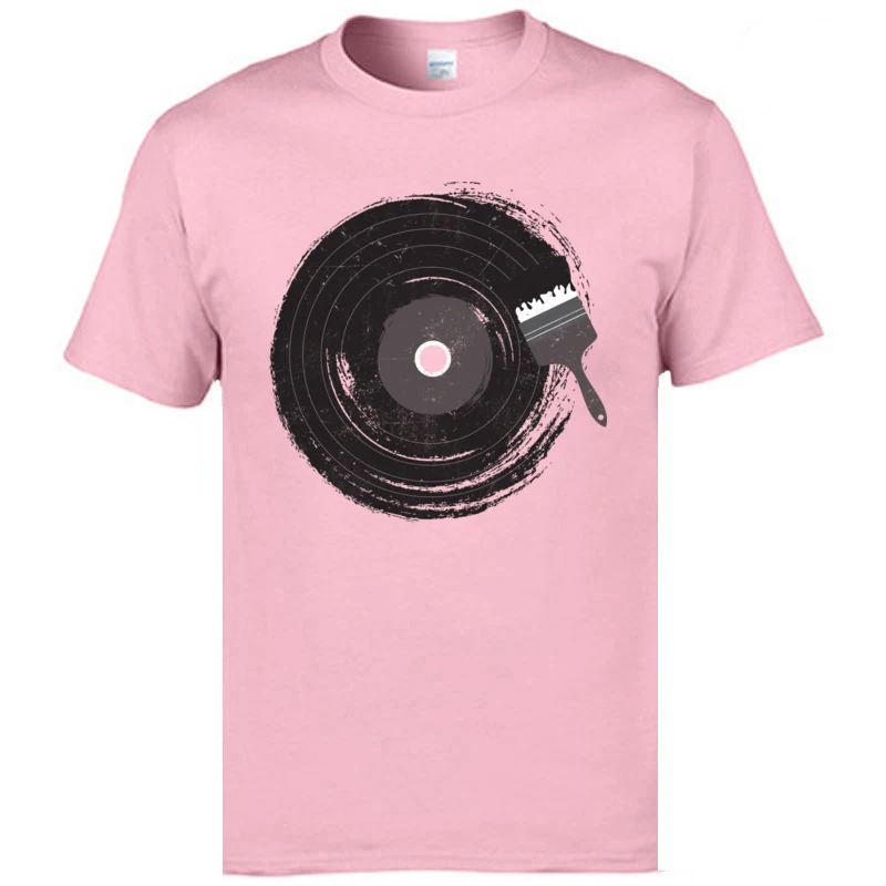 Black Disc Records Art Music T Shirts Mens Fashion Casual Tops T-Shirts Funny Design Vintage Tshirts Hip Hop JAZZ CD Rock Tshirt