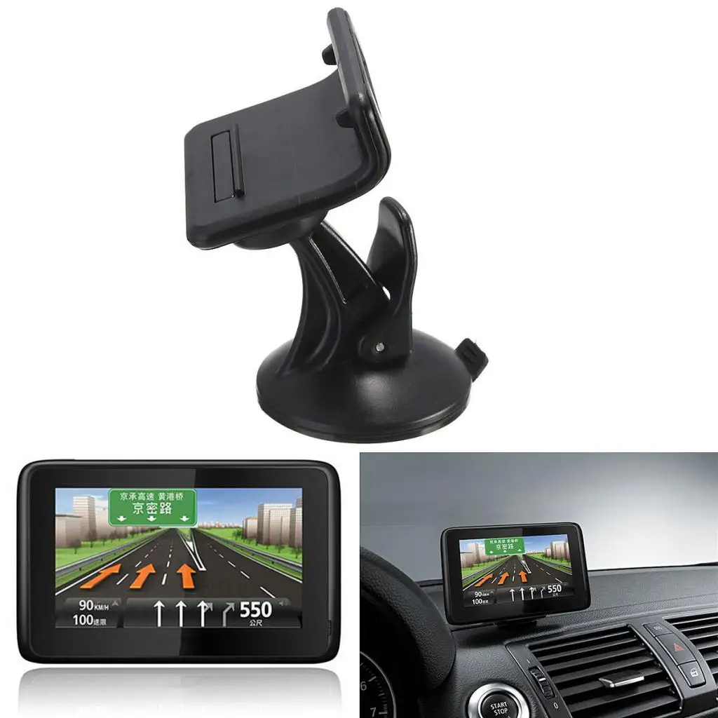 Car Vehicle Windshield Mount Holder Cradle for TomTom GO 1015 2405 2435 2050 2505 Black