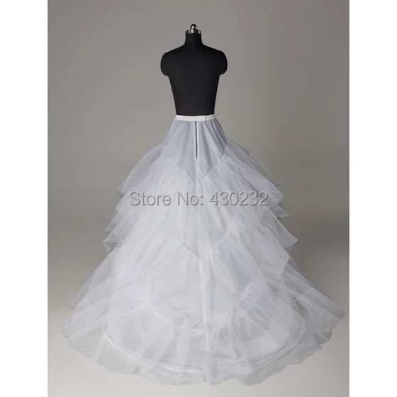 Goede prijs en kwaliteit Trouwjurk Trein Crinoline Onderrok 3-Layers petticoat