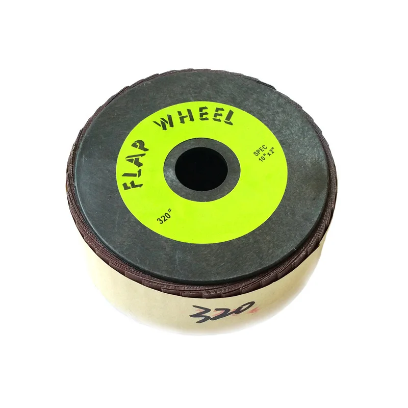 10*2 in. Abrasive Flap Grinding Wheel Emery Cloth Wire Striping  Polishing Wheel Curved Irregular Surface Bench Polisher Tools