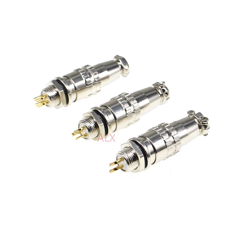 1pcs XS9 9MM aviation plug socket push-pull circular quick connector male socket & female plug 2/3/4/ pin Mount wire connector image 2