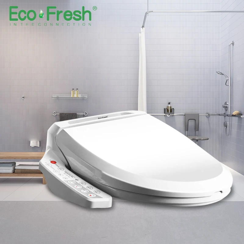 Imagem -04 - Ecofresh-assento Inteligente para Banheiro Elétrico Cobertura para Bidê Banho Limpeza a Calor Massagem a Seco Cuidados para Crianças e Adultos