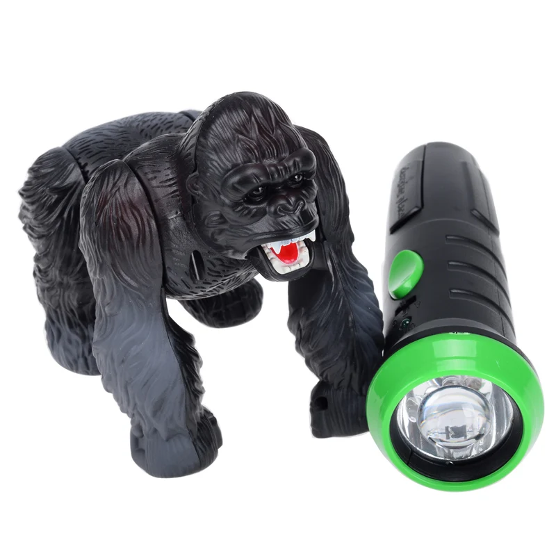 Lighting Infrared RC Gorilla Simulative Remote Control Animal Electric Toy with Sound Funny Terrifying Christmas Kids Gift New