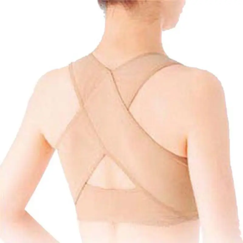 

Lady Women Chest Body Brace Support Belt Band Posture Corrector X Type Back Shoulder Vest Protector Clothes