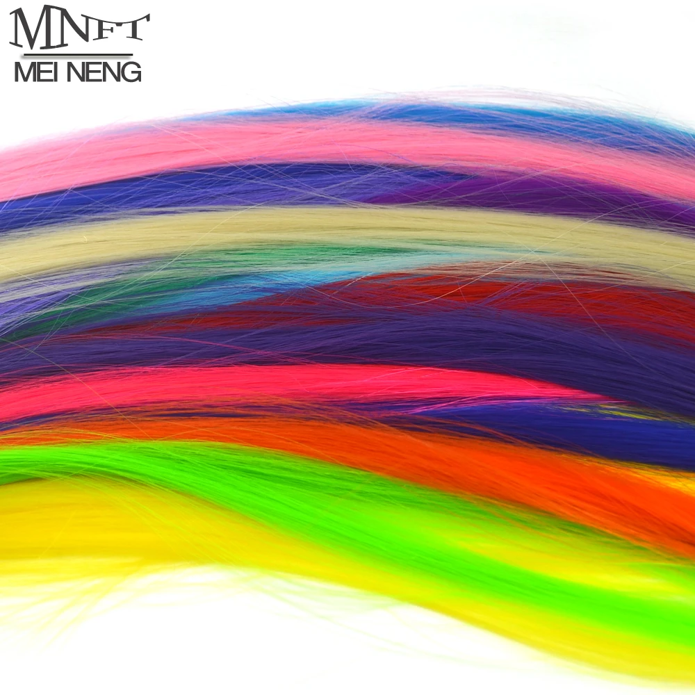 MNFT 5PCS Mixed Color Fly Tying Fiber Fishing Tackle For Fly Fishing Tying Material DIY Bait Line Smooth Durable Fiber Synthetic