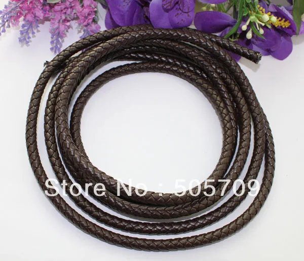 3 Meters of 8mm Braided Bolo Leather Cord #22514- #22515 FREE SHIPPING