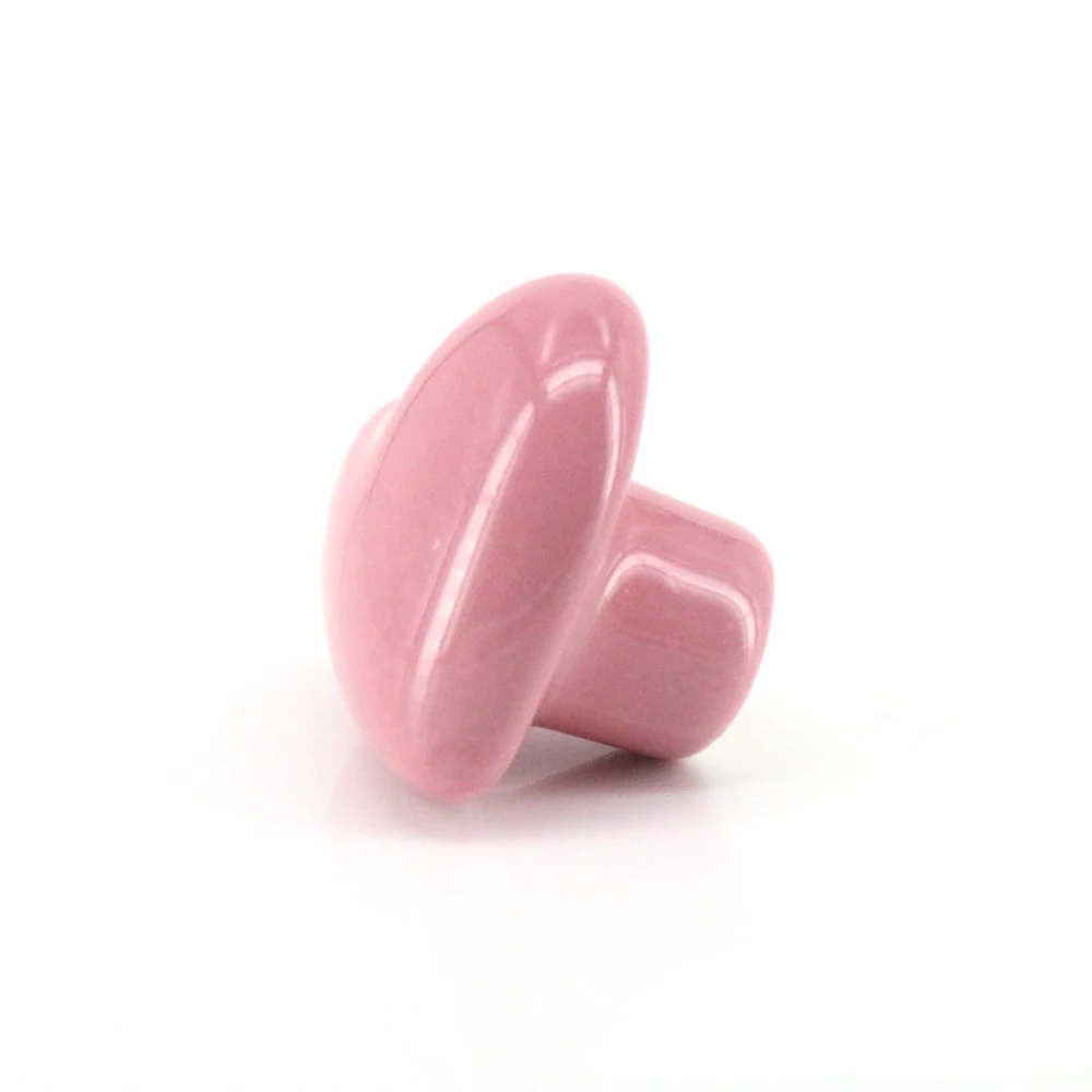 6x Ceramic Heart Shape Knobs for Baby Kid\'s Children\'s Furniture Door Dresser Drawer Cupboard Pink Ceramic Heart Cabinet Knobs