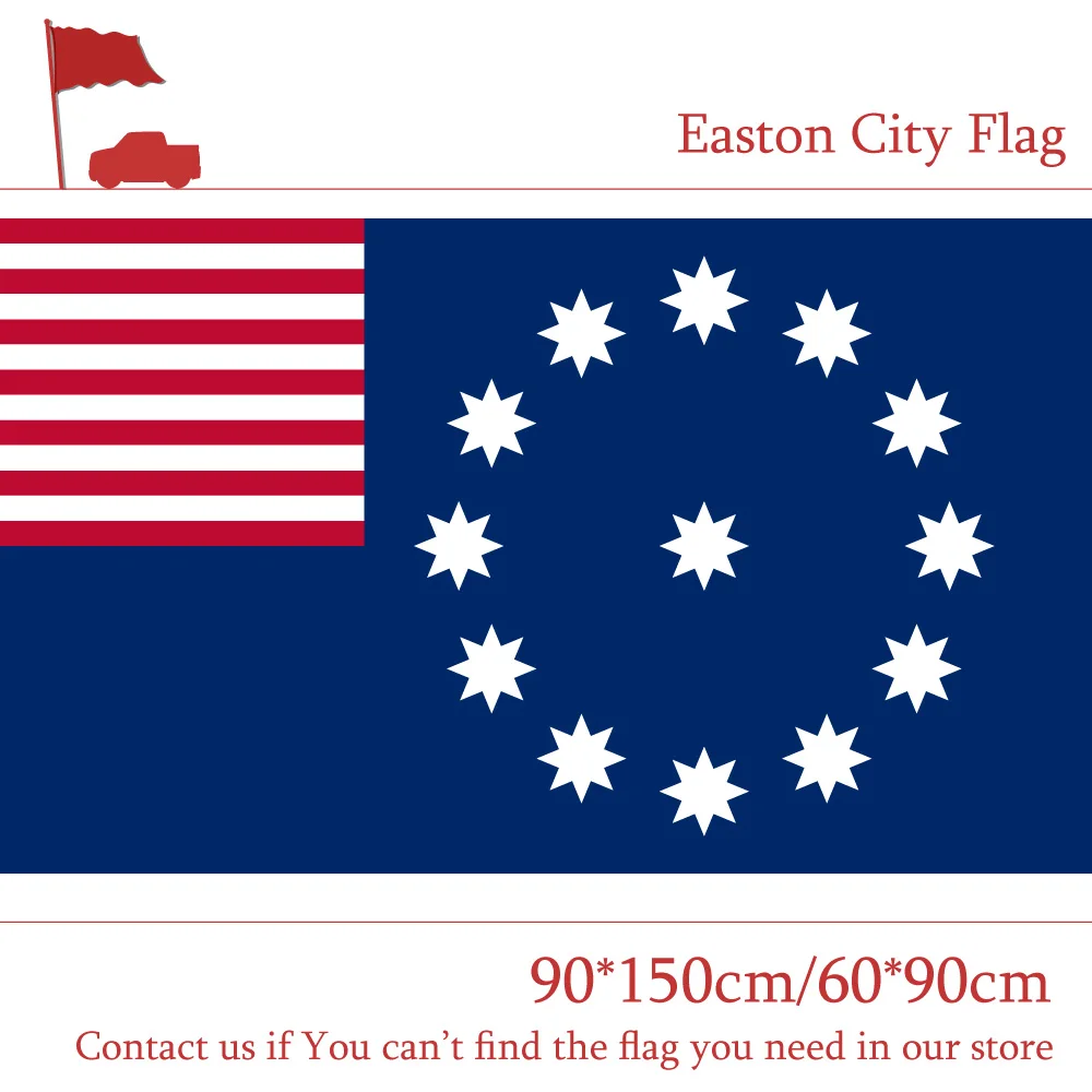 Easton City Flag Of Pennsylvania State 3x5ft 90*150cm 60*90cm Flag Custom 100d Polyester For Home decoration