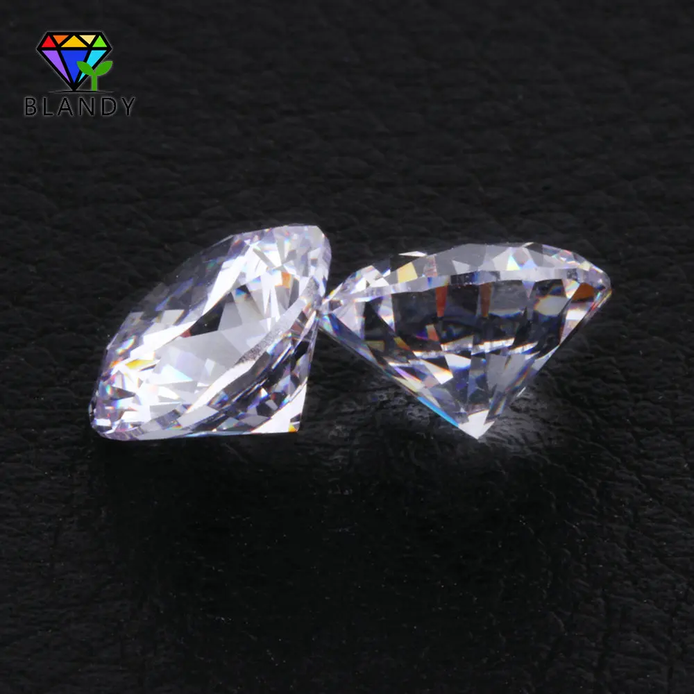 100pcs/lot AAAAA Grade 3.0~25mm Loose White Cubic Zirconia Stones Round Brilliant Cut CZ Stone Synthetic Gems For Jewelry