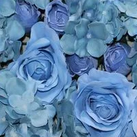 SPR FreeShipping-10pcs/lot light blue Artificial silk rose hydrange flower wall wedding background lawn/pillar market decoration