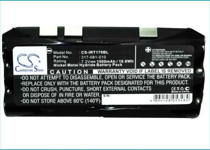 

Аккумулятор Cameron Sino 1500mAh для INTERMEC DT1700 RT1700 RT1710 T1700 317-081-010 317-081-030 штрих-код, аккумулятор сканера