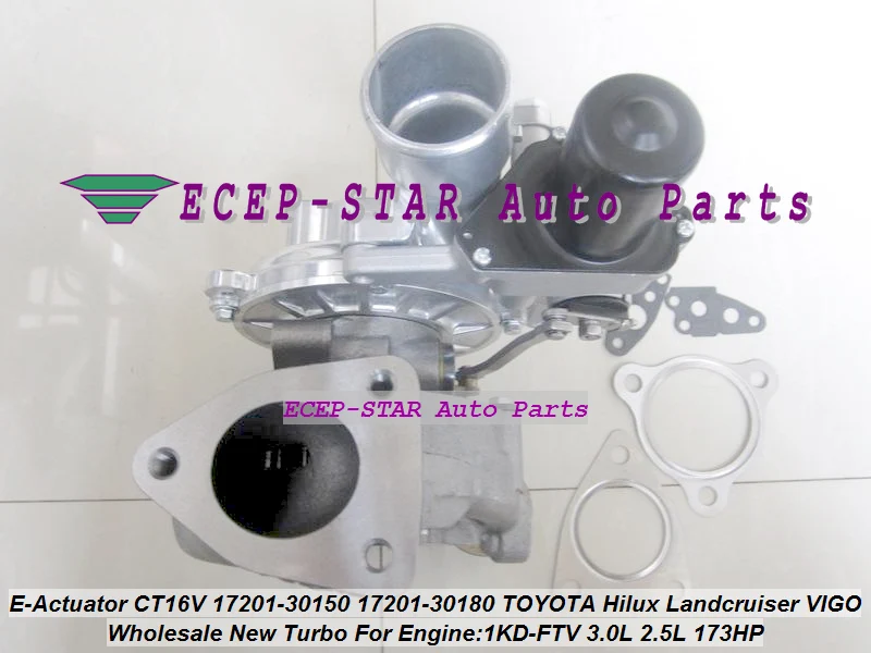+ solenóide do atuador elétrico CT16V 17201-30150 17201-30180 Turbo para TOYOTA Hilux Landcruiser KZJ90 KZJ95 VIGO 1KD-FTV 3.0L 2.5L