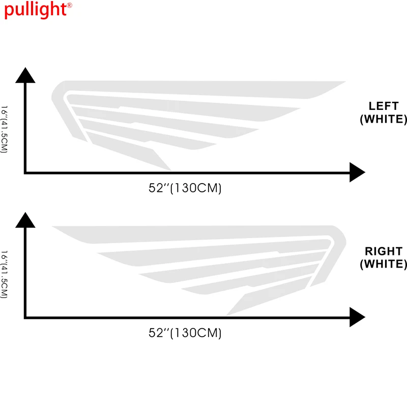 

2x Car Feathers Stripe Door Decals Vinyl Graphics Side Sticker Cool Graphics
