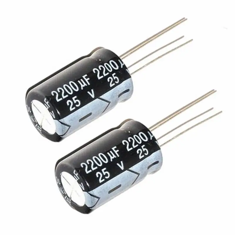 10Pcs High Quality 2200uf 25V 13 x 20mm 105C Radial Aluminum Electrolytic Capacitors