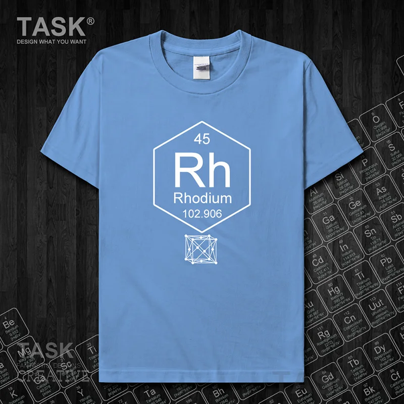 Chemical periodic table 45 Rh Chemistry t shirt sports mens new Tops t-shirt Short sleeve clothes casual jerseys sweatshirt