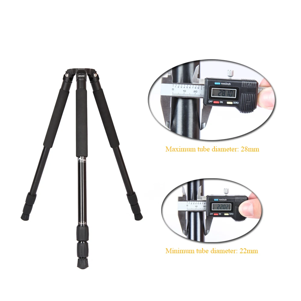 DHL ฟรี JY0509A Professional ขาตั้งกล้องอลูมิเนียมขาตั้งกล้องของเหลวลากหัวขาตั้งกล้อง DSLR สำหรับกล้องกล้องวิดีโอ