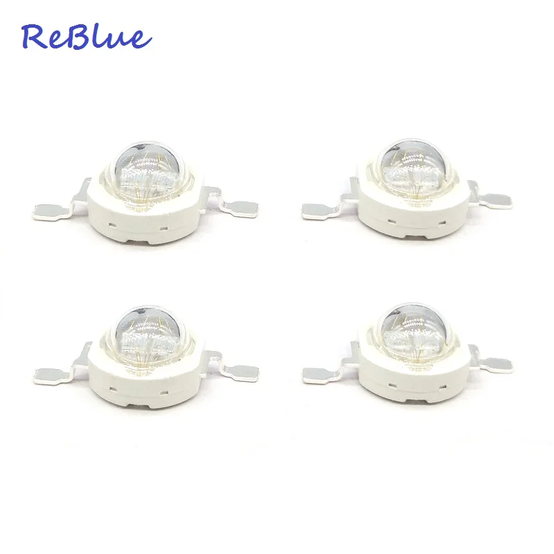 50Pcs Reblue Light Beads 3w led diode blue led 5w diode chip 430nm 440nm 450nm 460nm grow diode high power led grow UV lamp PCB