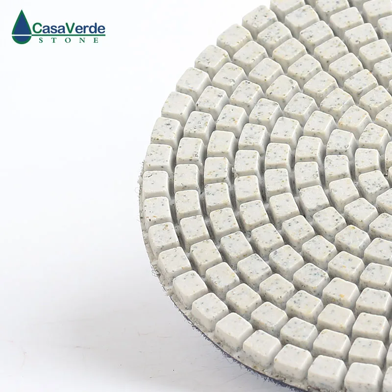 Almofadas de polimento de diamante manual flexíveis, 3000 #4 polegadas (100mm) com 2.5mm