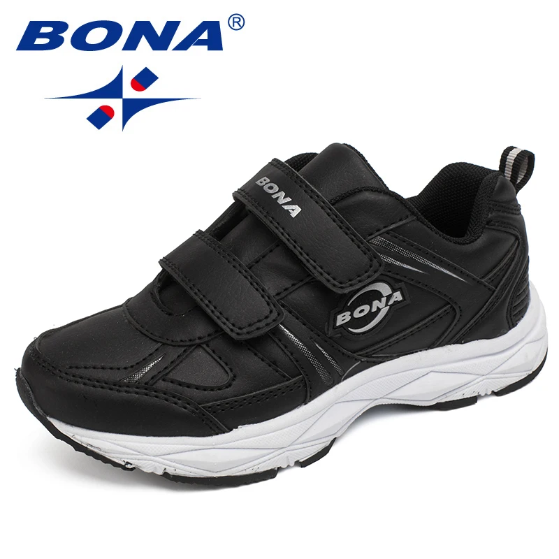 BONA New Popular Style Children Casual Shoes Hook & Loop Boys Sneakers Outdoor Jogging Shoes Light Soft Free Shipping