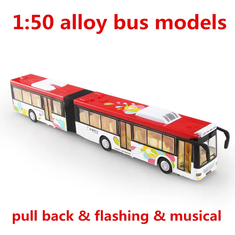 1:50 alloy bus models,high simulation city bus models,toy vehicles,metal diecasts,pull back & flashing & musical,free shipping