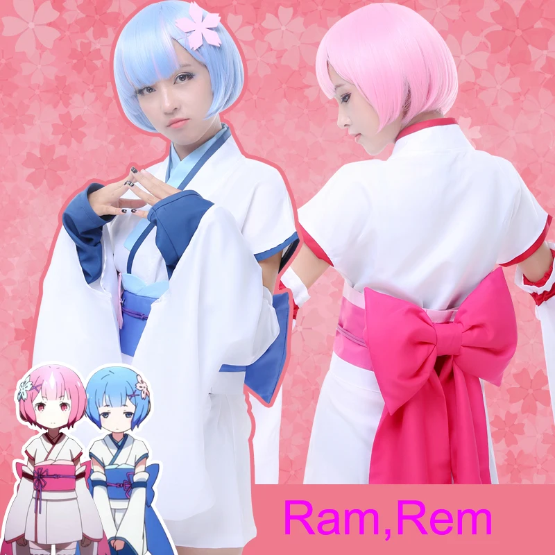 2016 Stock Re:Life In A Different World From Zero Ram Rem Ram Cosplay Costumes