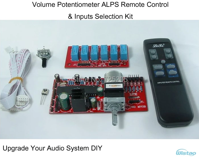 Amplifier Volume Potentiometer ALPS Remote-Control & Inputs Selection Kit for HIFI Audio DIY Upgrade Your System Free Shipping