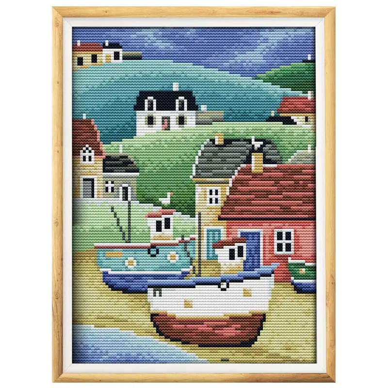 Harbour Patterns Counted Cross Stitch Set DIY 11CT 14CT 16CT Stamped DMC Cross-stitch Kit Embroidery Needlework Home Decor