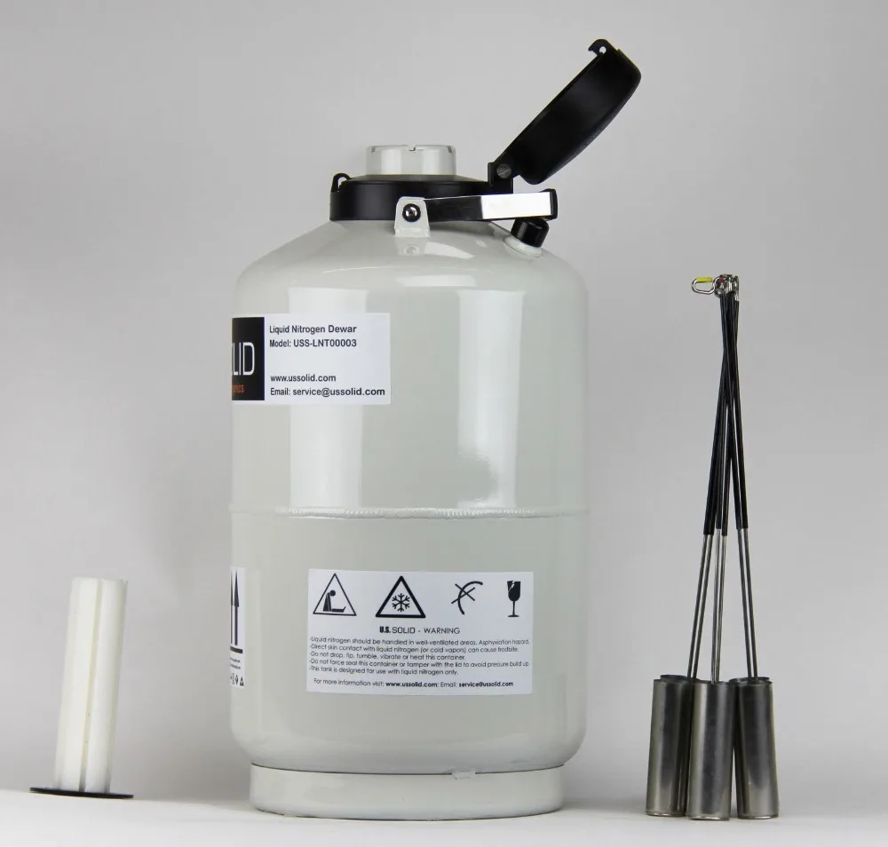 10 L Liquid Nitrogen Cattle Semen  Tank + Sprayer + 35 cm 13.8