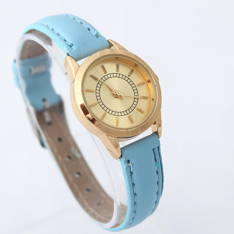 Fashion Brand vrouwen Kinderen Horloges Kids Quartz Horloge Student Meisjes Quartz-horloge Leuke Kleurrijke Gold Dial Waterdicht Horloge