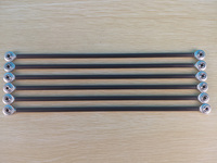 delta Kossel parallel arm fisheye carbon rod kit set for DIY 3D printer K800 upgrade Diagonal push rods kit Delta 217 mm