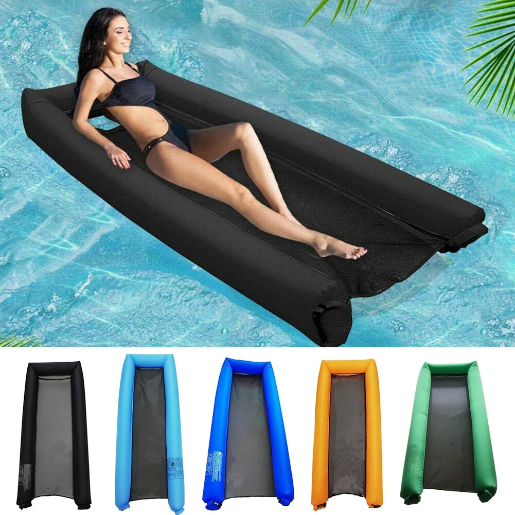 Inflatable Floating Lounge Water Hammock Float Mattress Swimming Pool Bed Pool Swimming Rest Accessories XR-Hot