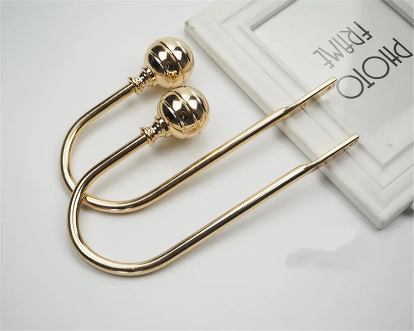 Alloy U Style Curtain Tie Back Metal Tieback Holders Wall Hooks Hanger Accessories Home Decor